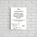 Nobody Cares Colouring Poster - Totally Trash Panda